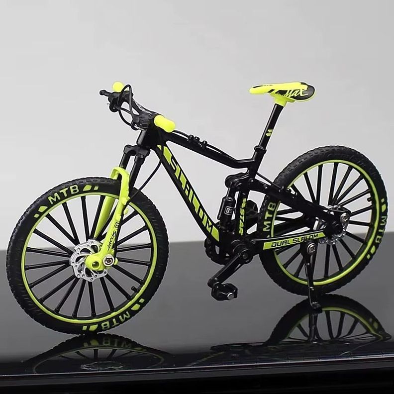 Bicicleta Escala 1:8 Mtb Verde/rojo/naranja-1
