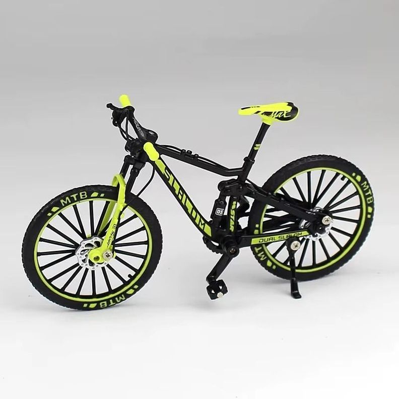 Bicicleta Escala 1:8 Mtb Verde/rojo/naranja-2