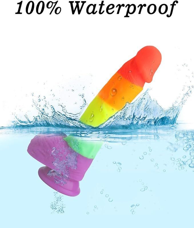 Consolador Dildo  Arcoiris Realistico -3