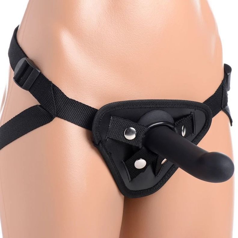 Dildo Curvo Strapon Yummi 17 Cm Negro 3 Cm Diámetro-5