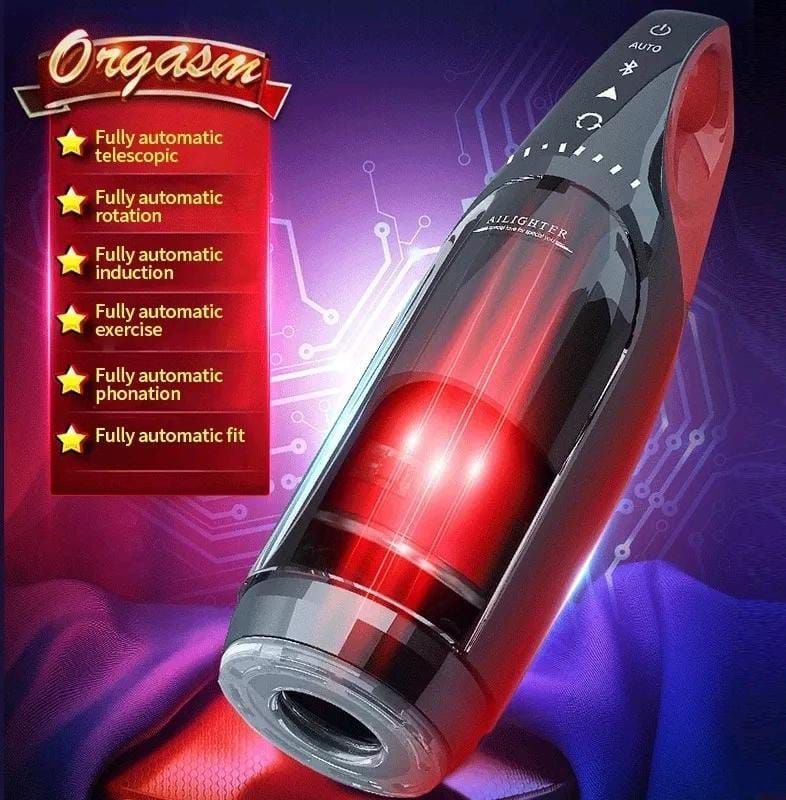 Masturbador Masculino The King Automático Rotación Bluetooth Gemidos-4