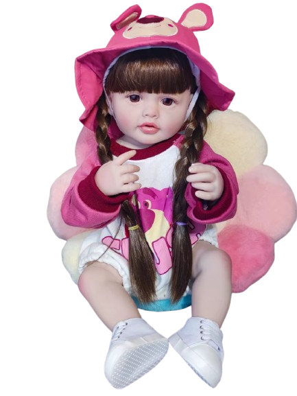 Muñeca Bebé Reborn Realista De Silicona 55 centímetros -1