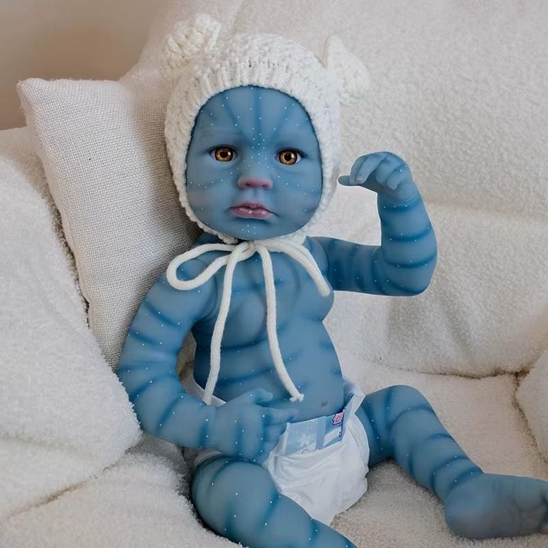 Muneca Reborn De 50 Cm, Tono De Piel Avatar, Nina