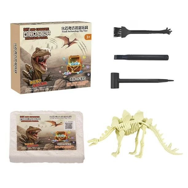 Jurasico Animal Dinosaurio Esqueleto Fosil Set De 6 Pcs