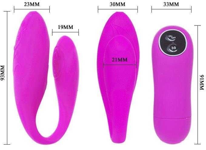 Vibrador Pretty Love Chad Duplo-4