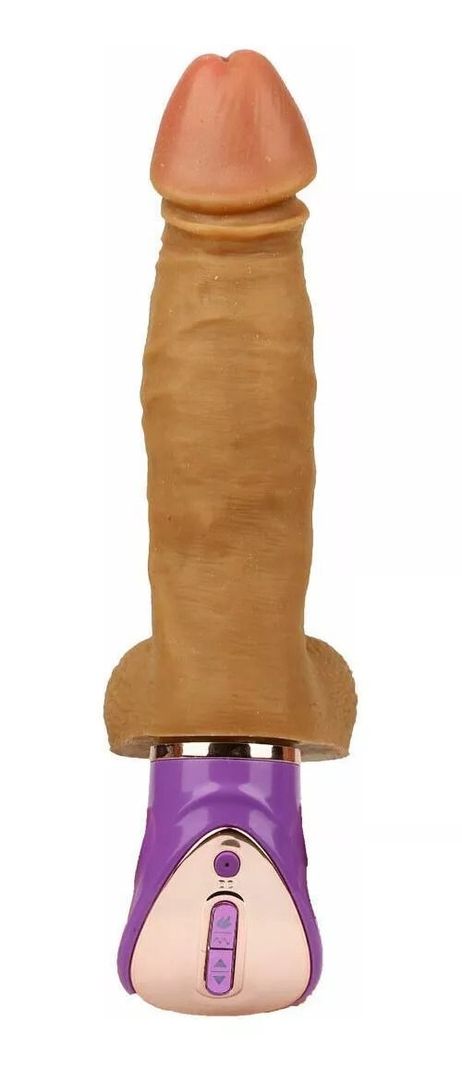 Vibrador Consolador Realista Telescópico-0