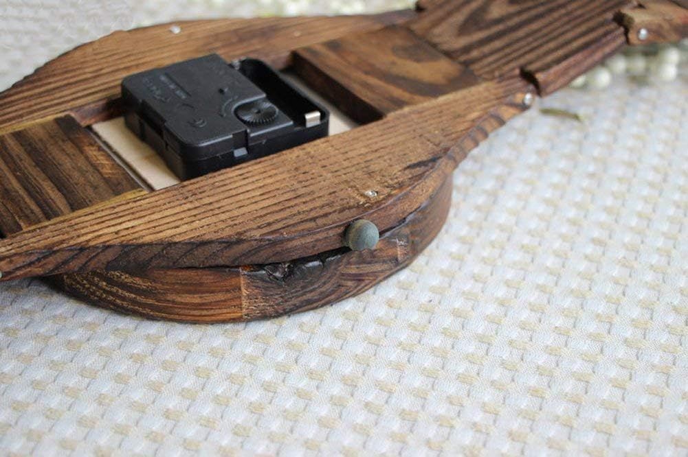 Reloj Madera Diseño Pulsera Vintage De Pared 56 Cm-3