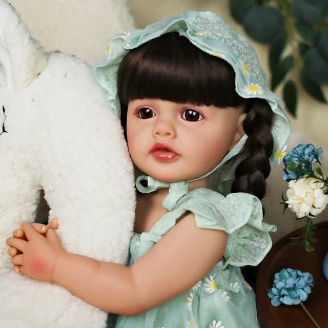 Muñeca Bebé Reborn Realista De Silicona 55 cm-2