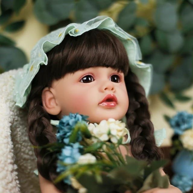 Muñeca Bebé Reborn Realista De Silicona 55 cm-3