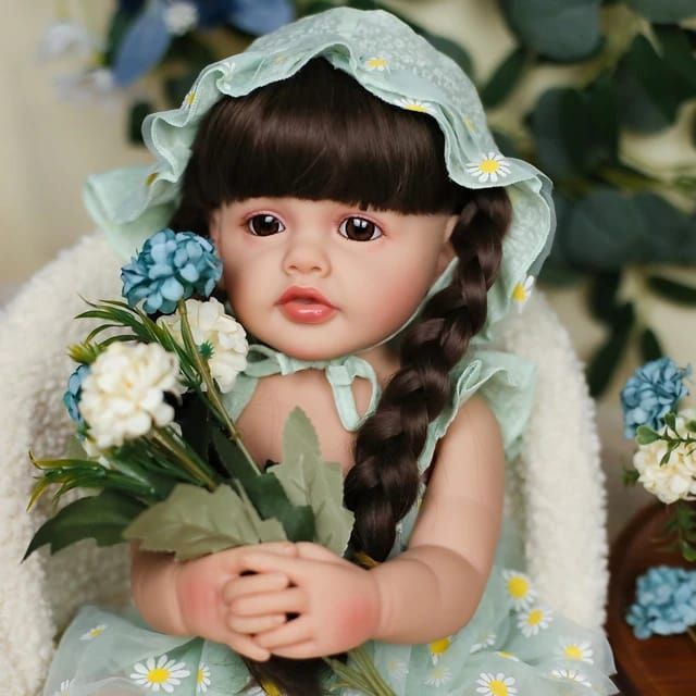 Muñeca Bebé Reborn Realista De Silicona 55 cm-4