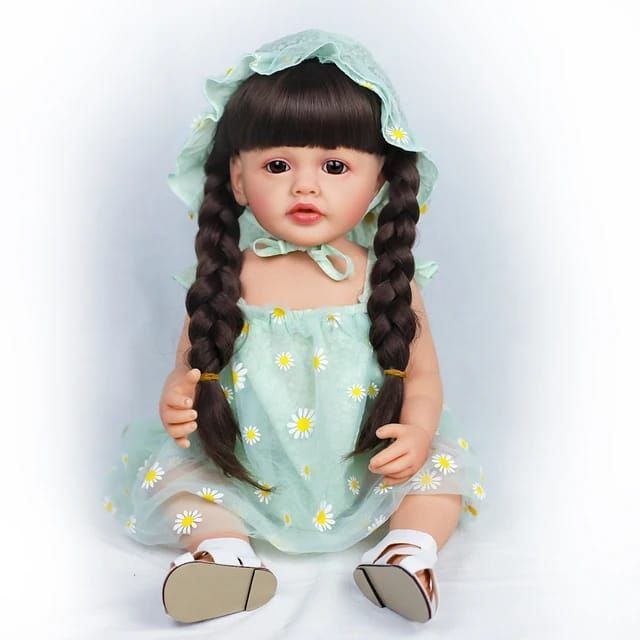 Muñeca Bebé Reborn Realista De Silicona 55 cm-5
