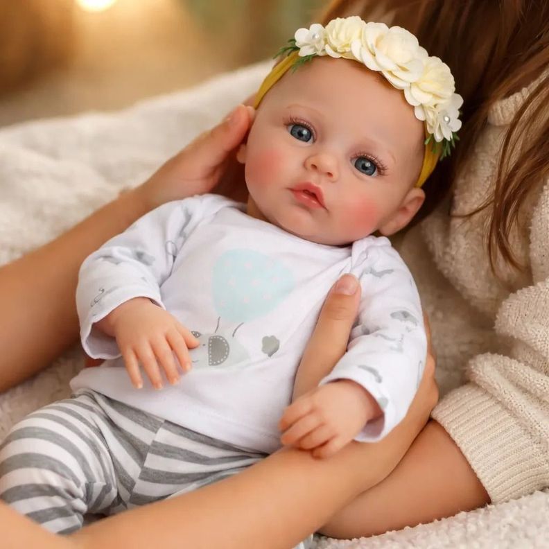 Muneca Bebe Reborn Silicona Nina 48 Cm