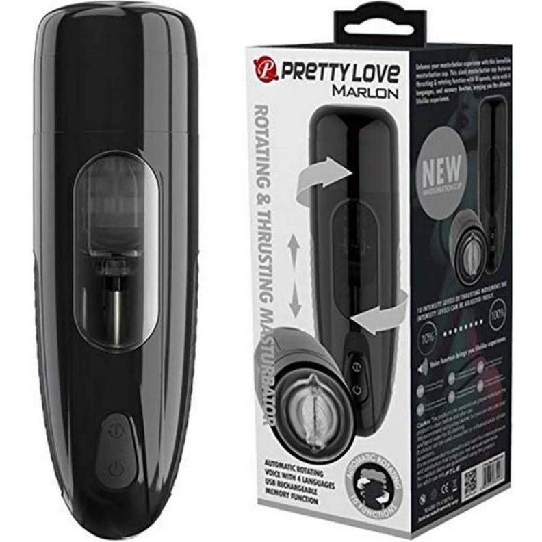 Masturbador Automático Recargable Marlon Pretty Love-0