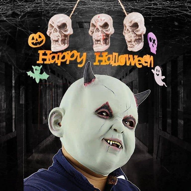 Máscara Látex Muñeco Vampiro Halloween-7