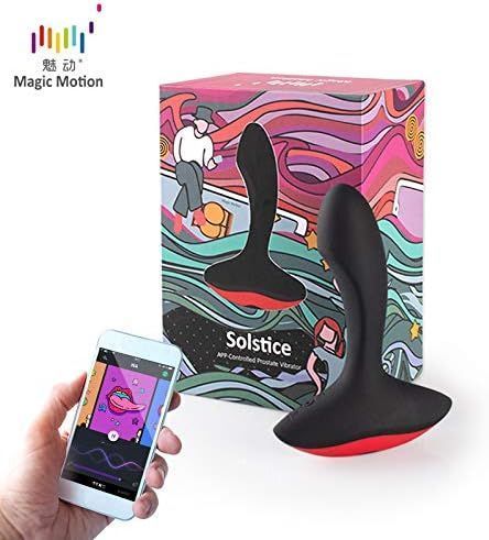 Vibrador prostático controlado por aplicación Solstice Magic Motion-0