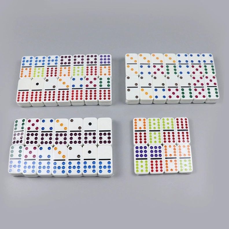 Juego De Dominó Mexicano Con Caja De Aluminio Tren Cardinal-5
