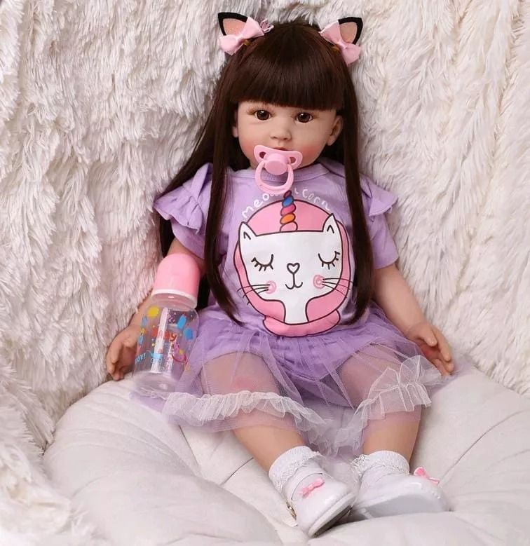 Muñeca Bebé Reborn De Silicona Hello Kitty-1