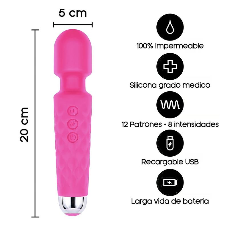 Potente Vibrador Para Mujer Masajeador Portátil Consolador-3