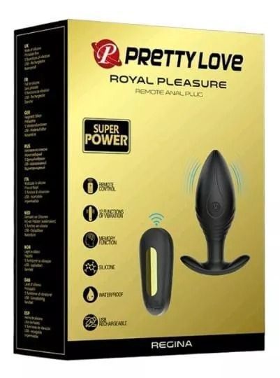 Plug Anal Dilatador Vibrador Control Remoto Royal Pleasure-0