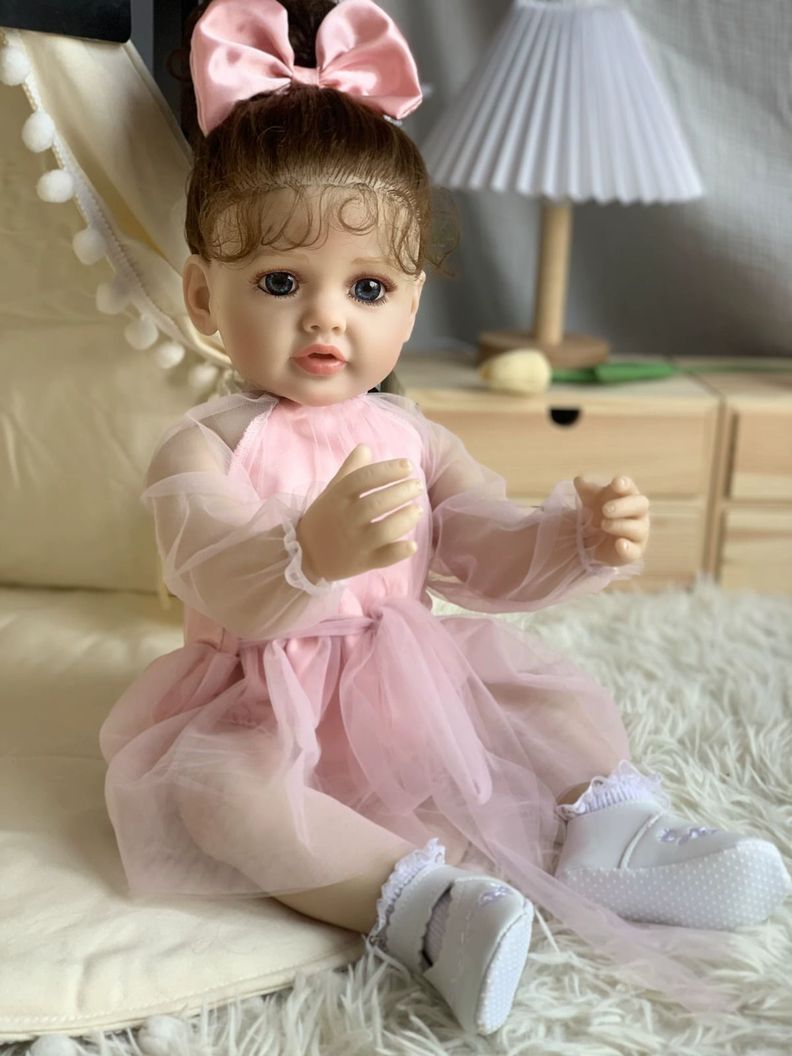 Muñeca Reborn Realista De Silicona 55 Cm-0