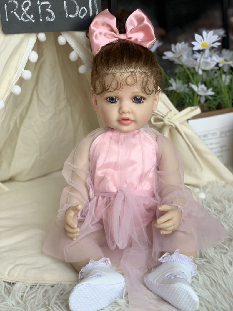 Muñeca Reborn Realista De Silicona 55 Cm-1