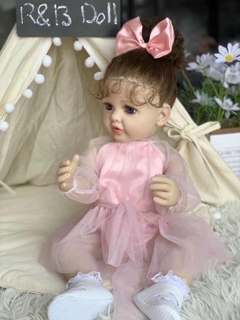 Muñeca Reborn Realista De Silicona 55 Cm-2