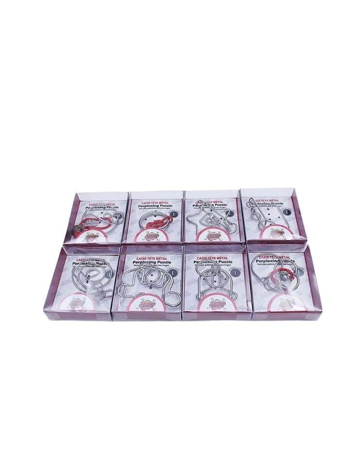 24 Rompecabezas de metal  3D piezas surtidas-2