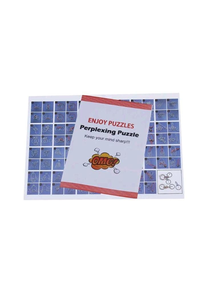 24 Rompecabezas de metal  3D piezas surtidas-4