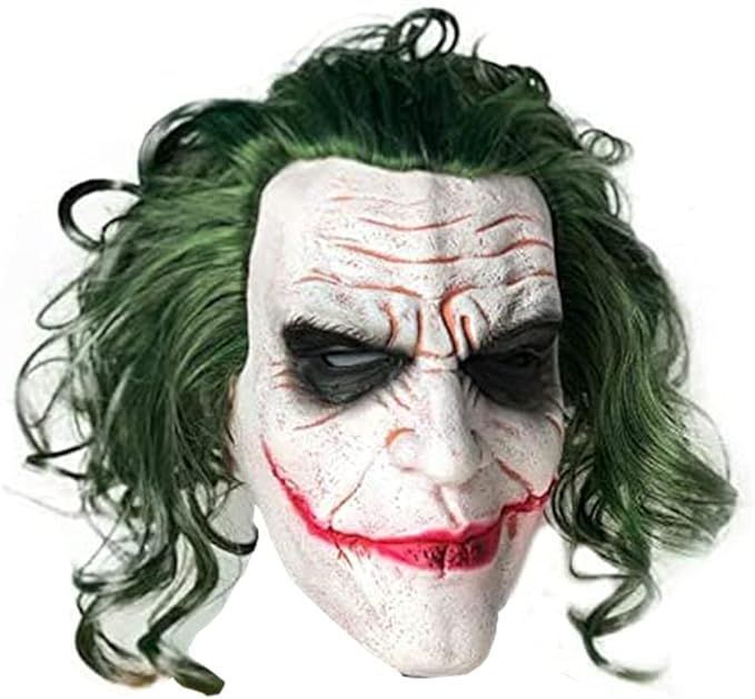 Máscara de payaso de caballero oscuro-0