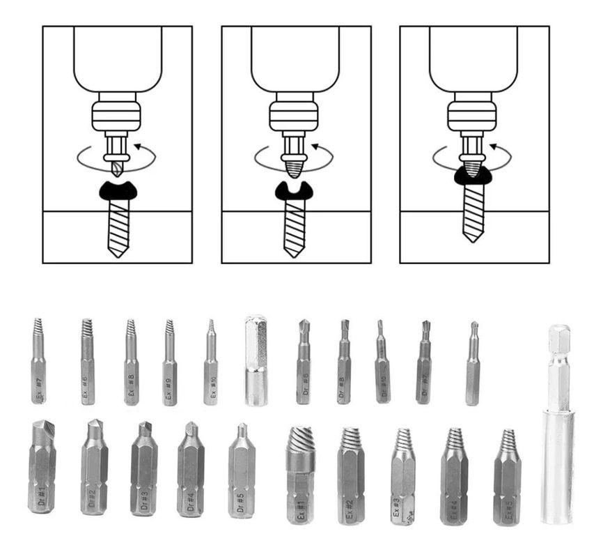 Extractor De Tornillos De Extracción 22 Piezas-6