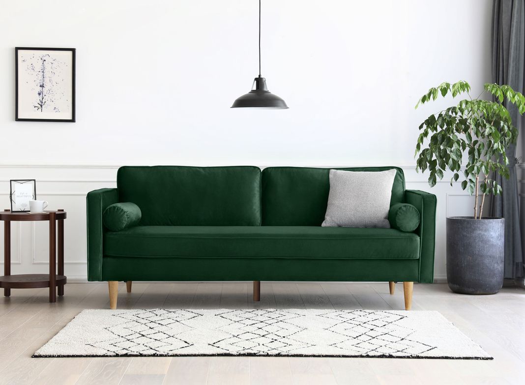 SOFA POLO VELVET 3CP VERDE BOTELLA-1