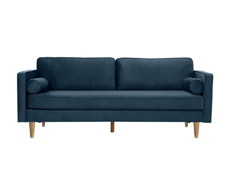 SOFA POLO VELVET 3CP AZUL-0