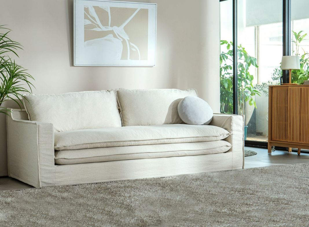 SOFA GERVASONI 4CP LINO CRUDO-1