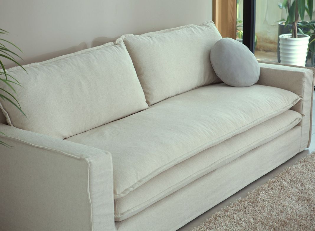 SOFA GERVASONI 4CP LINO CRUDO-4