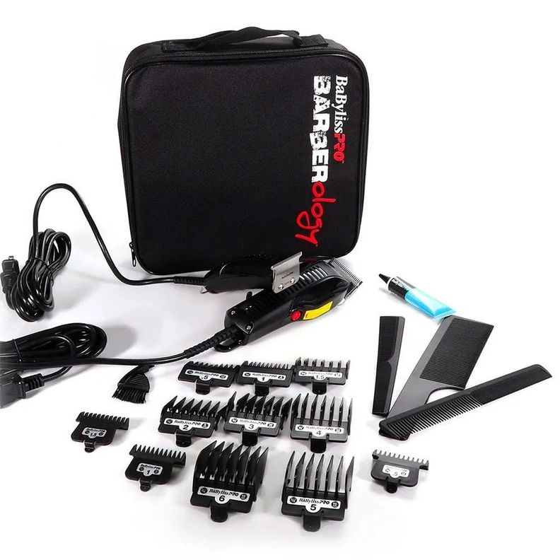 Kit Cortapelo Power Fx Con 5 Accesorios Babylisspro Color Negro-1