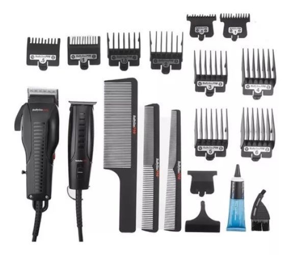 Kit Cortapelo Power Fx Con 5 Accesorios Babylisspro Color Negro-4
