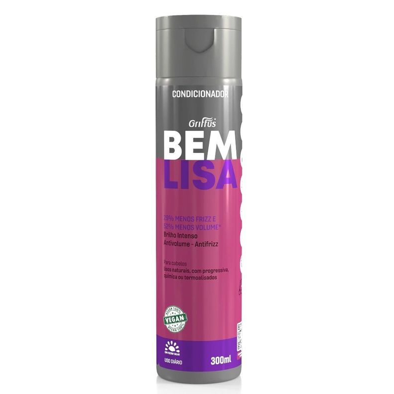 ACONDICIONADOR BEM LISA NANOCRISTALIZADA REP 300ML GRIFFUS