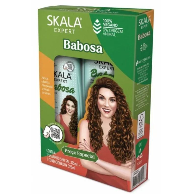 KIT SHAMPOO Y ACOND BABOSA ALOE VERA SKALA EXPERT 650ML-1