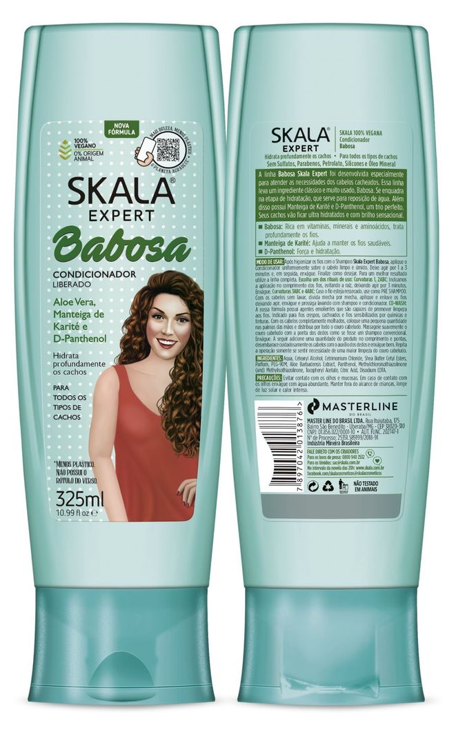 KIT SHAMPOO Y ACOND BABOSA ALOE VERA SKALA EXPERT 650ML-4
