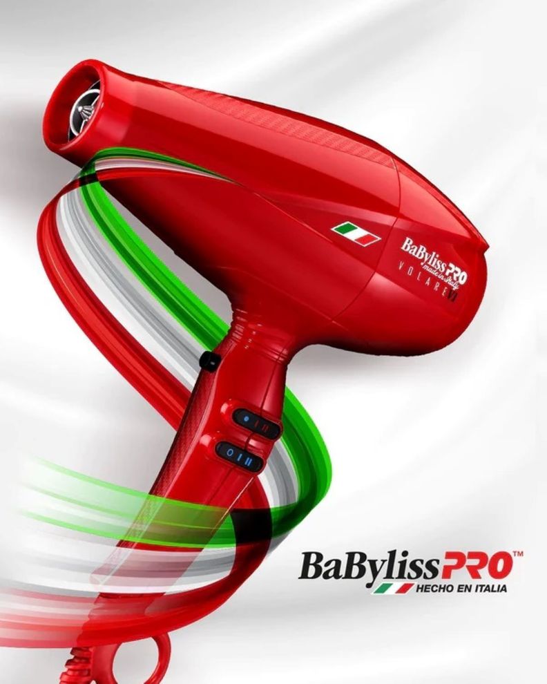 Secador Volare V1 Motor 6 Niveles Ferrari Babylisspro Rojo-3