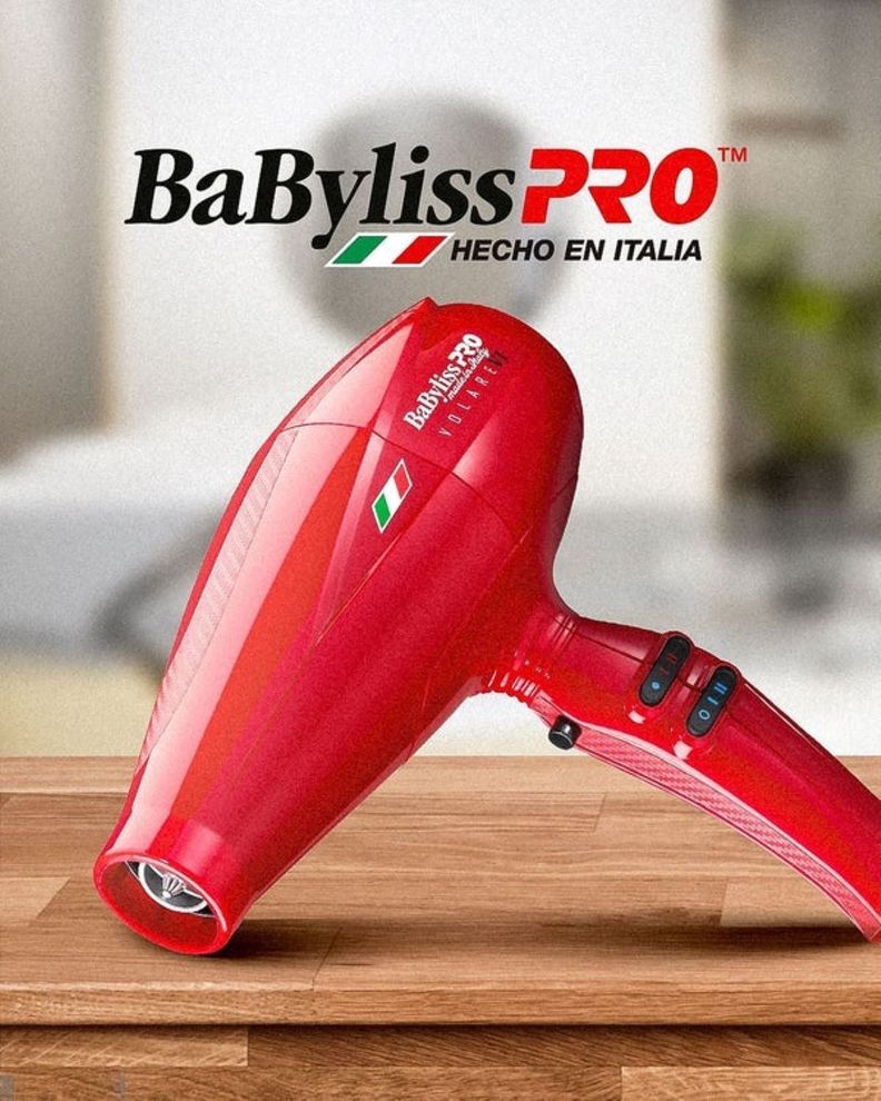 Secador Volare V1 Motor 6 Niveles Ferrari Babylisspro Rojo-4