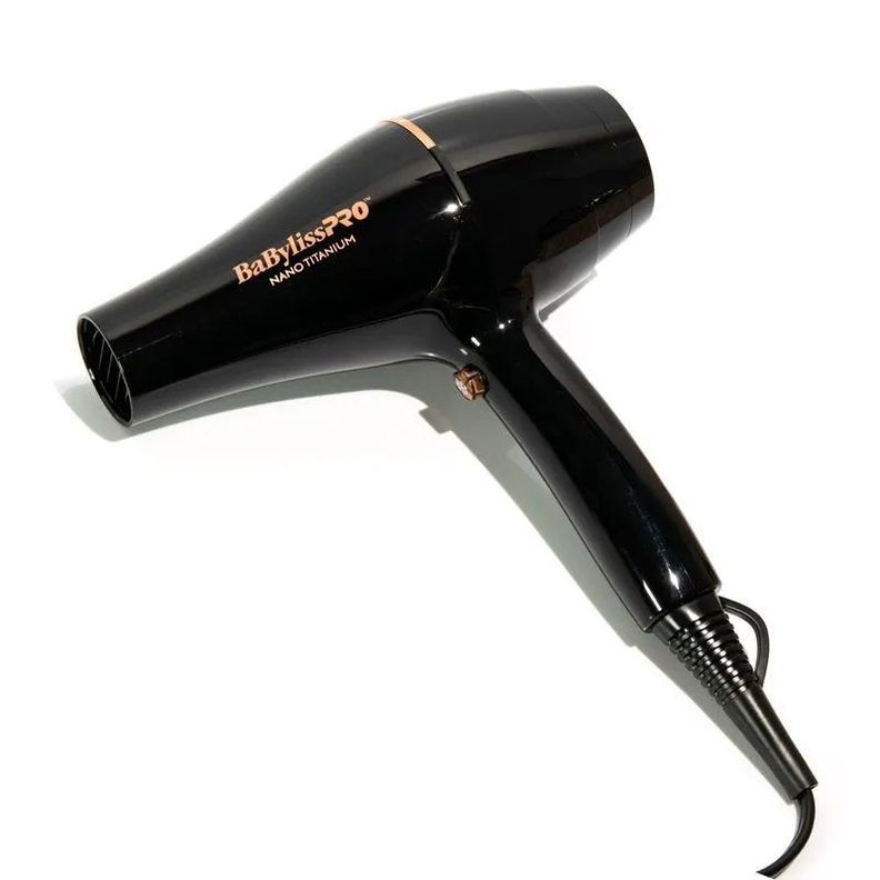 Secador De Pelo Babylisspro Nano Titanium Rose Gold Black -1
