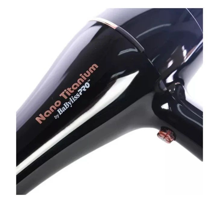 Secador De Pelo Babylisspro Nano Titanium Rose Gold Black -3