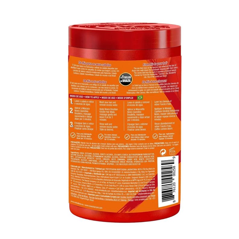 Crema De Tratamiento Keratina Brasileña 400gr-1