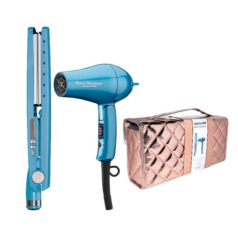 Kit Travel Plancha 32mm Y Secadora mini Babylisspro 2UN-1