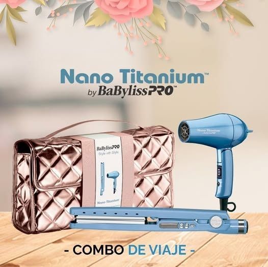 Kit Travel Plancha 32mm Y Secadora mini Babylisspro 2UN-4