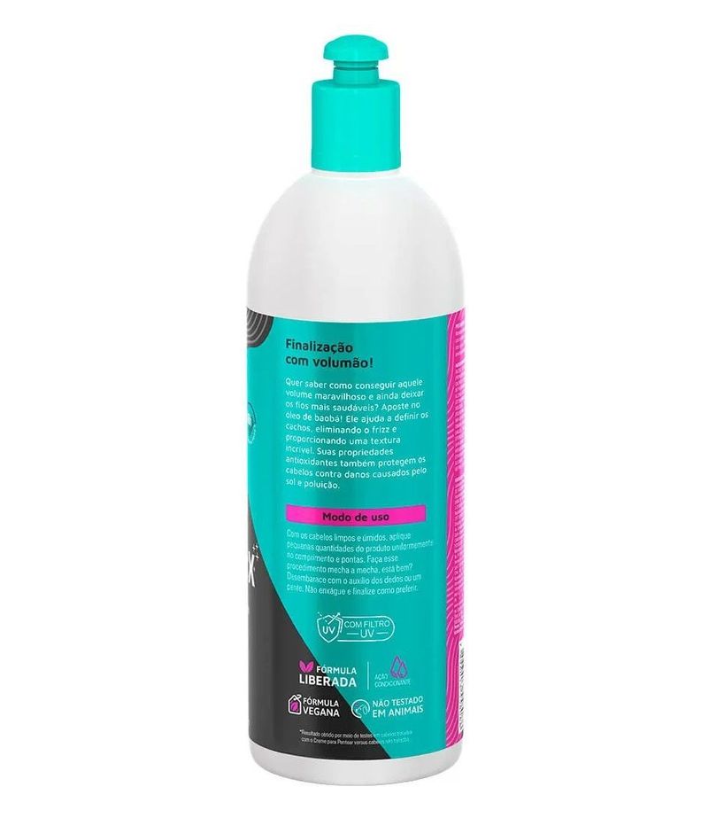 Crema De Peinar Meus Cachos Santo Black 500ml-1