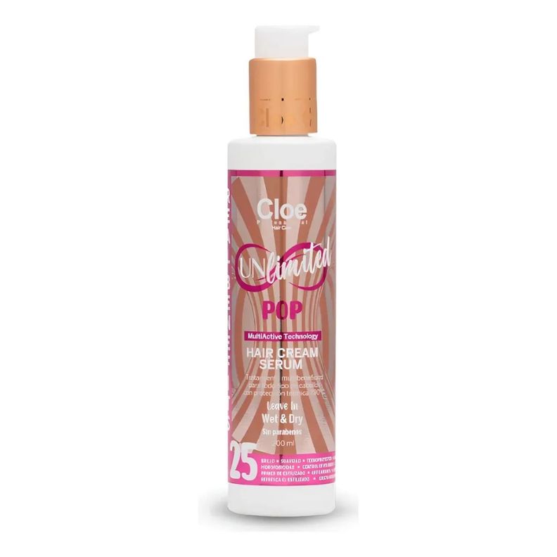 Serum Unlimited POP Cloe  25 beneficios Leave-in 200ml
