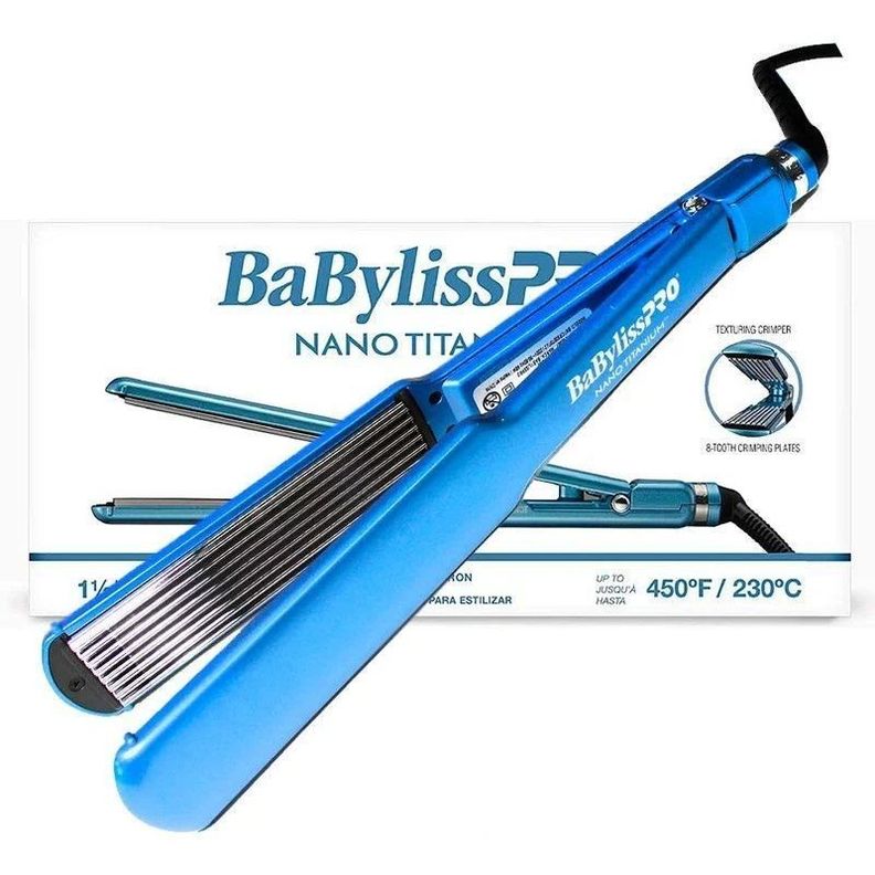 Plancha Waflera Nano Titanium BabylissPro 38mm 8-TOOH Crimping Plates-1