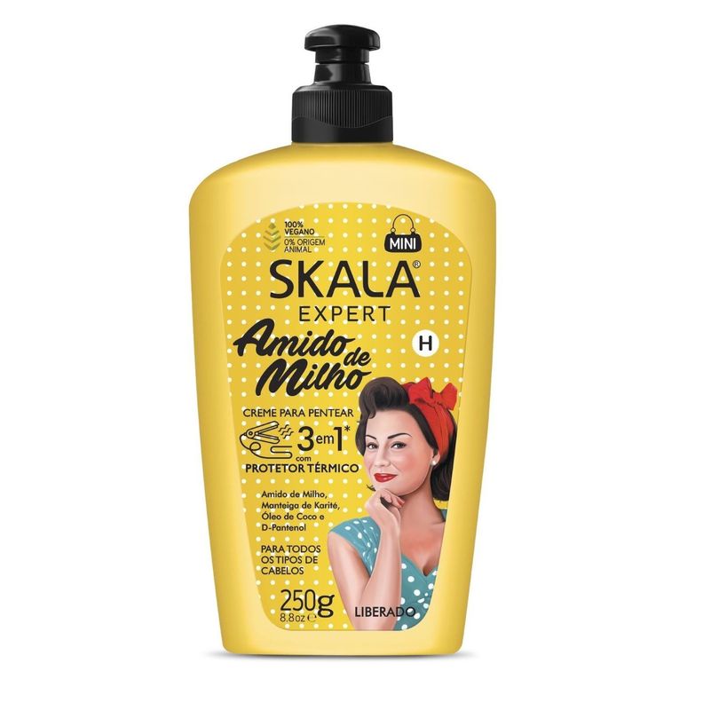 CREMA PARA PEINAR 3EN1 ALMIDÓN DE MAIZ SKALA EXPERT 250 G-0
